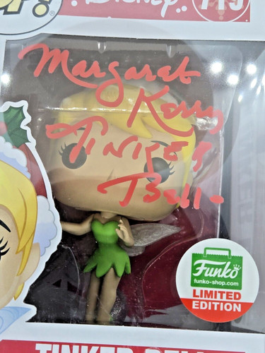 Funko Disney Tinker Bell Signed Funko Shop Christmas Exclusive Pop #719
