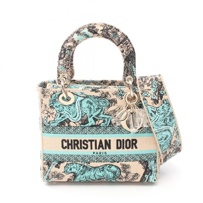 Christian Dior LADY D-LITE Medium 2way shoulder tote bag M0565OEGO51E canvas