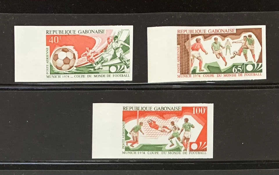 Gabon, 1970's-1980's Lot of 23 Diff. Imperforate Stamps, Very Fine, Never Hinged - Image 3 of 3