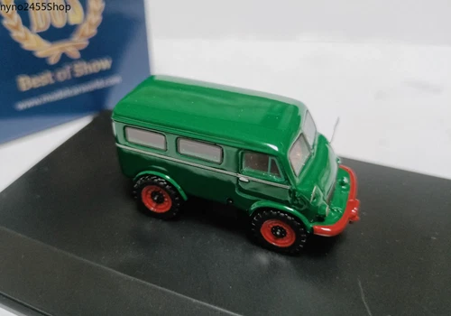 BOS 1/87 Resin Automodell Mercedes Benz Unimog 402 grün - Bild 4 von 5