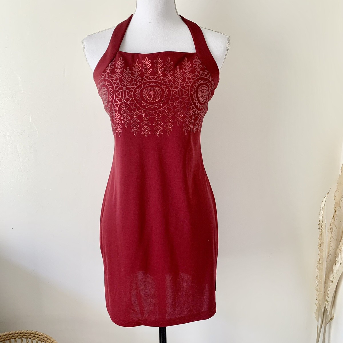 y2k halter dress Marble Mid Cutout in Blue Shop Hearts VTG Y2K Halter Dress Red