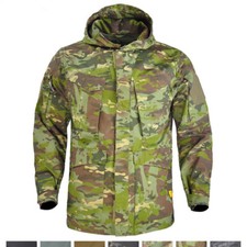 Parka Uomo Esercito Militare M65 Combat Field Jacket Cappotto Tattico con Cappuccio Impermeabile