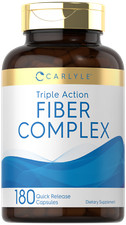 Fiber Supplement  180 Capsules  Triple Action Fiber Complex  by Carlyle