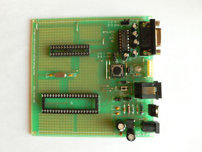Microchip PIC Prototype Board w RS232 and ICSP, 28- & 40-pin DIP