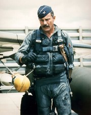Col. Robin Olds preflights his F-4C Phantom 8"x10" Vietnam War Photo Poster 184
