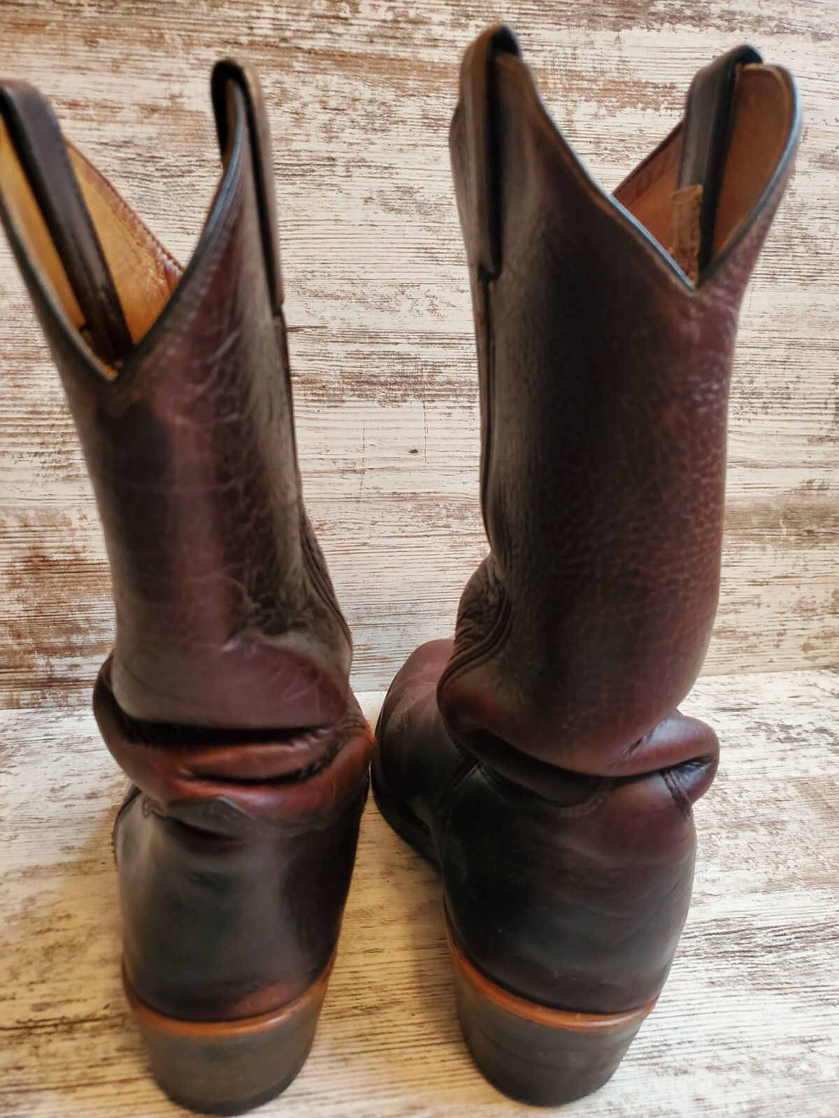 Chippewa Vibram Cowboy Western Boots Brown Men's Size… Gem