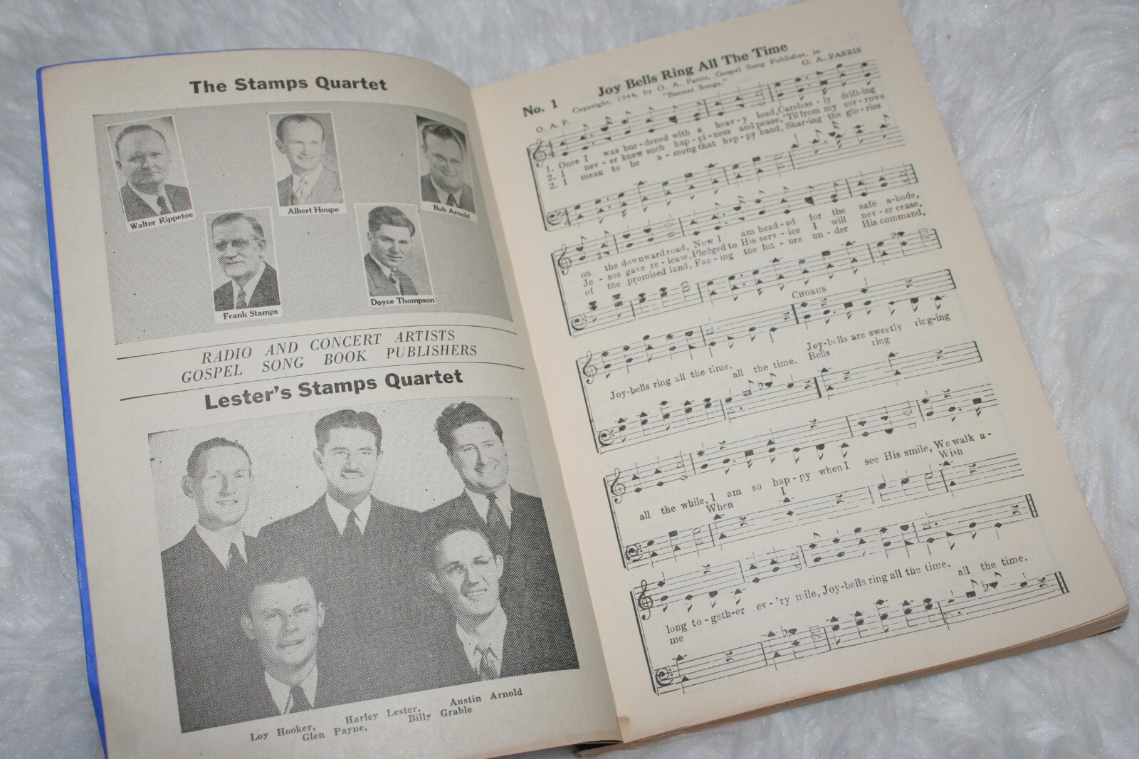 Radio Specials and Spirituals shape note songbook Stamps Quartet Music