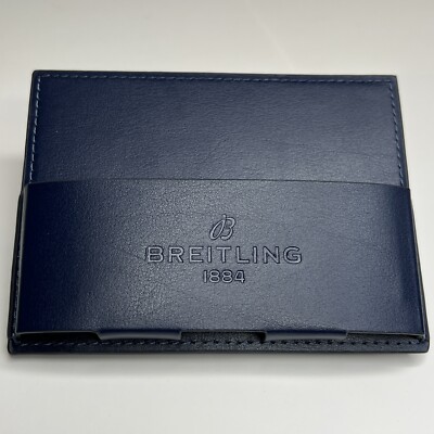 Breitling Blue Card Manual Paper Holder Genuine
