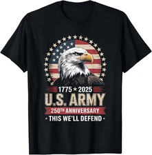 United States Army 1775-2025 250th anniversary we defend T-Shirt