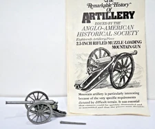 2.5 In. Rifled Muzzle-Loading Gun-Pewter Model-Made in England History Artillery
