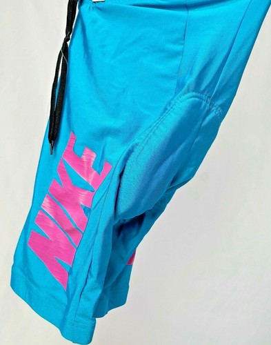 NOS Nike Cycling Shorts Light Blue Pink 