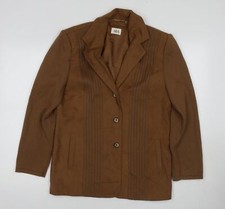 ARA Women's Wool Blazer, Brown, Size 12, Classic Style
