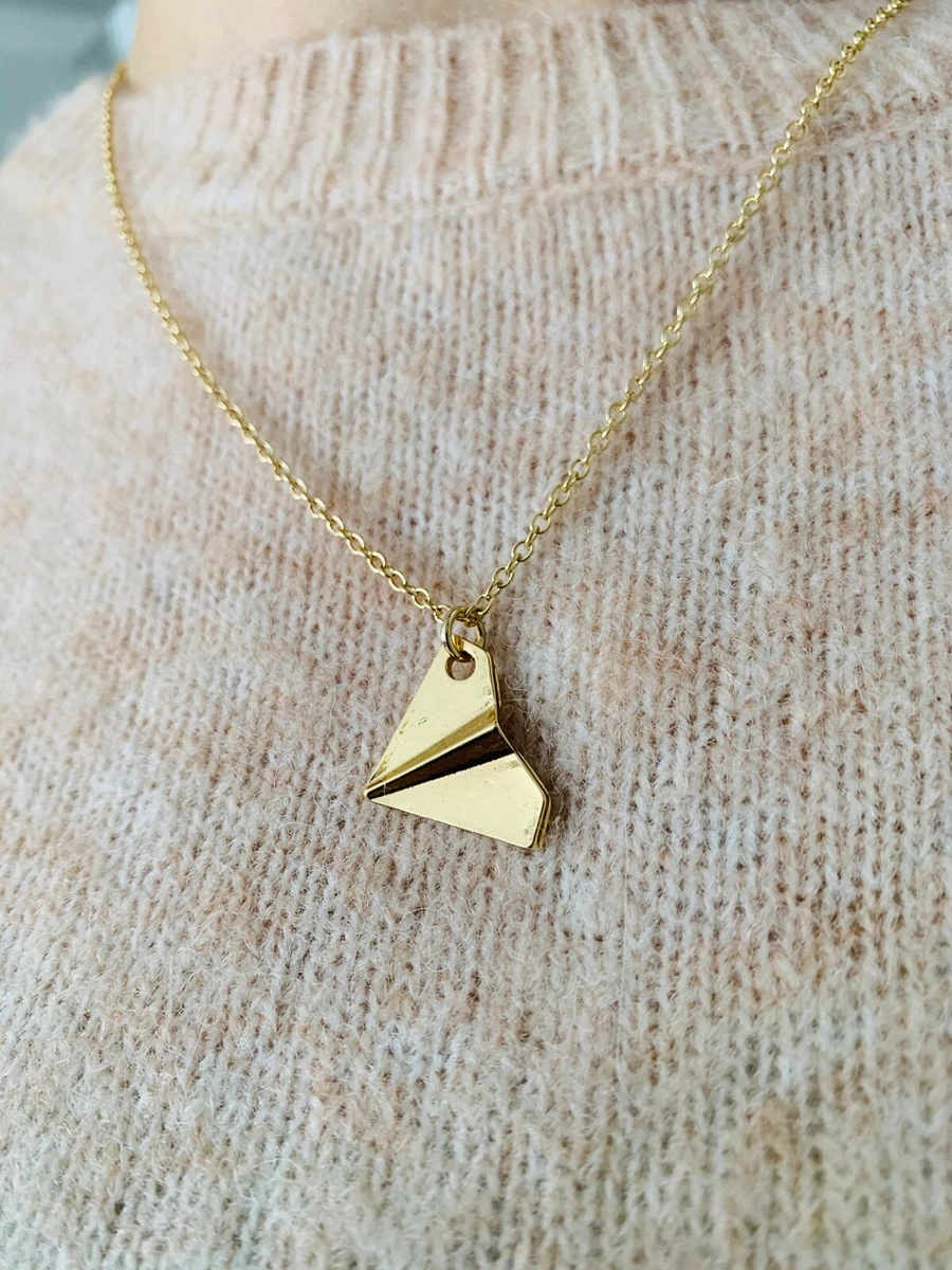 Airplane Necklace | 18K Gold Plated Pendant Necklaces 