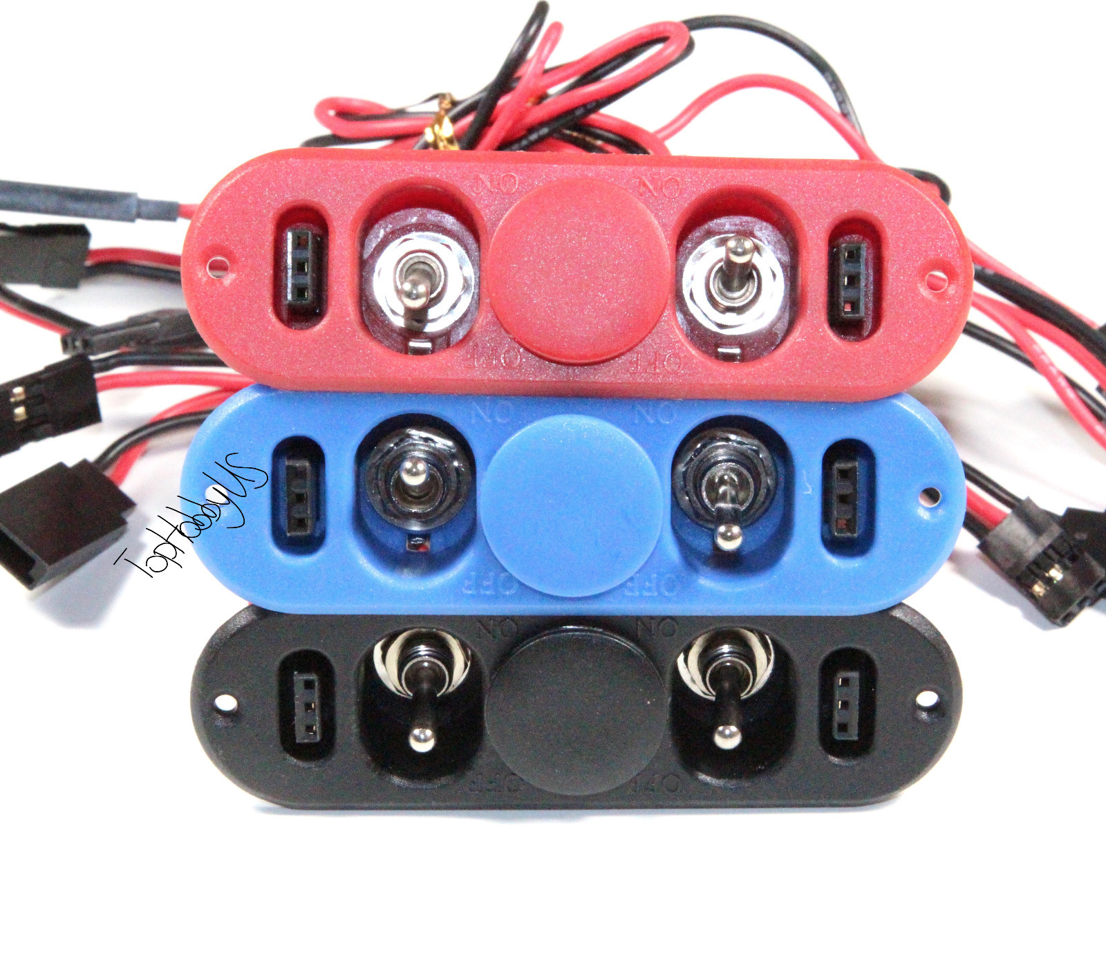 Heavy Duty RX Dual On/Off Switch W/ 4-Cable Lock, RC Servo, Engine (US ...
