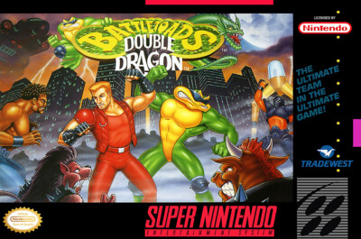 Double Dragon Battle Toads SNES BOX ART Premium POSTER MADE IN USA