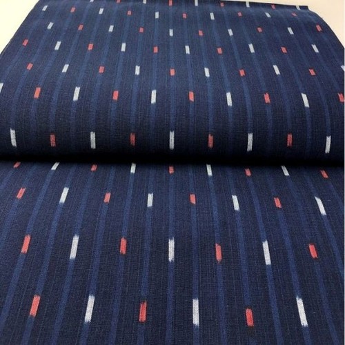 SHIMOGAWA KURUME KASURI Fabric Indigo Dyeing Kasuri - Picture 2 of 4