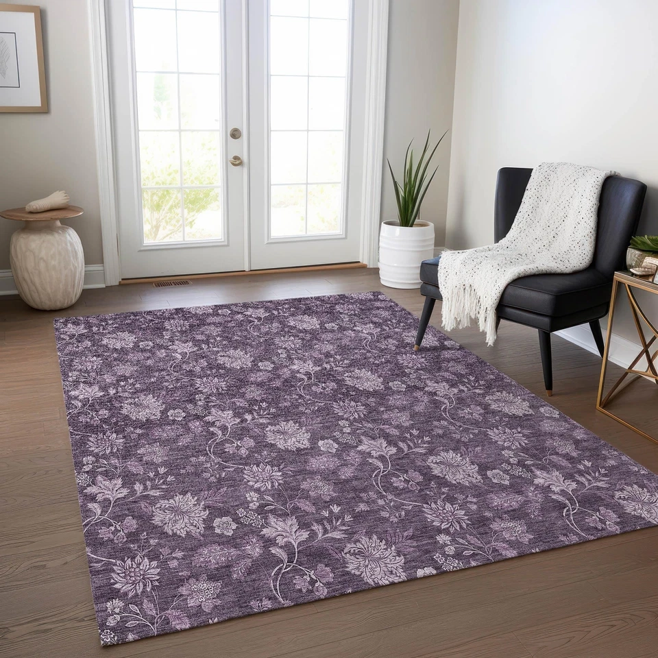 Addison Rugs Chantille ACN680 Plum 2'6" x 3'10" Indoor Outdoor Area Rug, Easy... - Image 2 of 4
