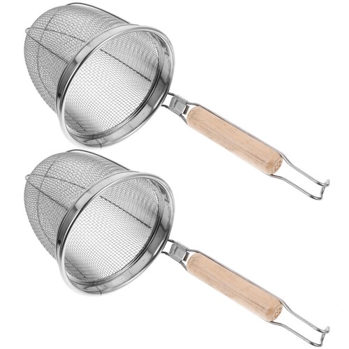 2 Pcs Colander Coladores Cocina Acero Inoxidable Food Strainers for Kitchen - Picture 2 of 12