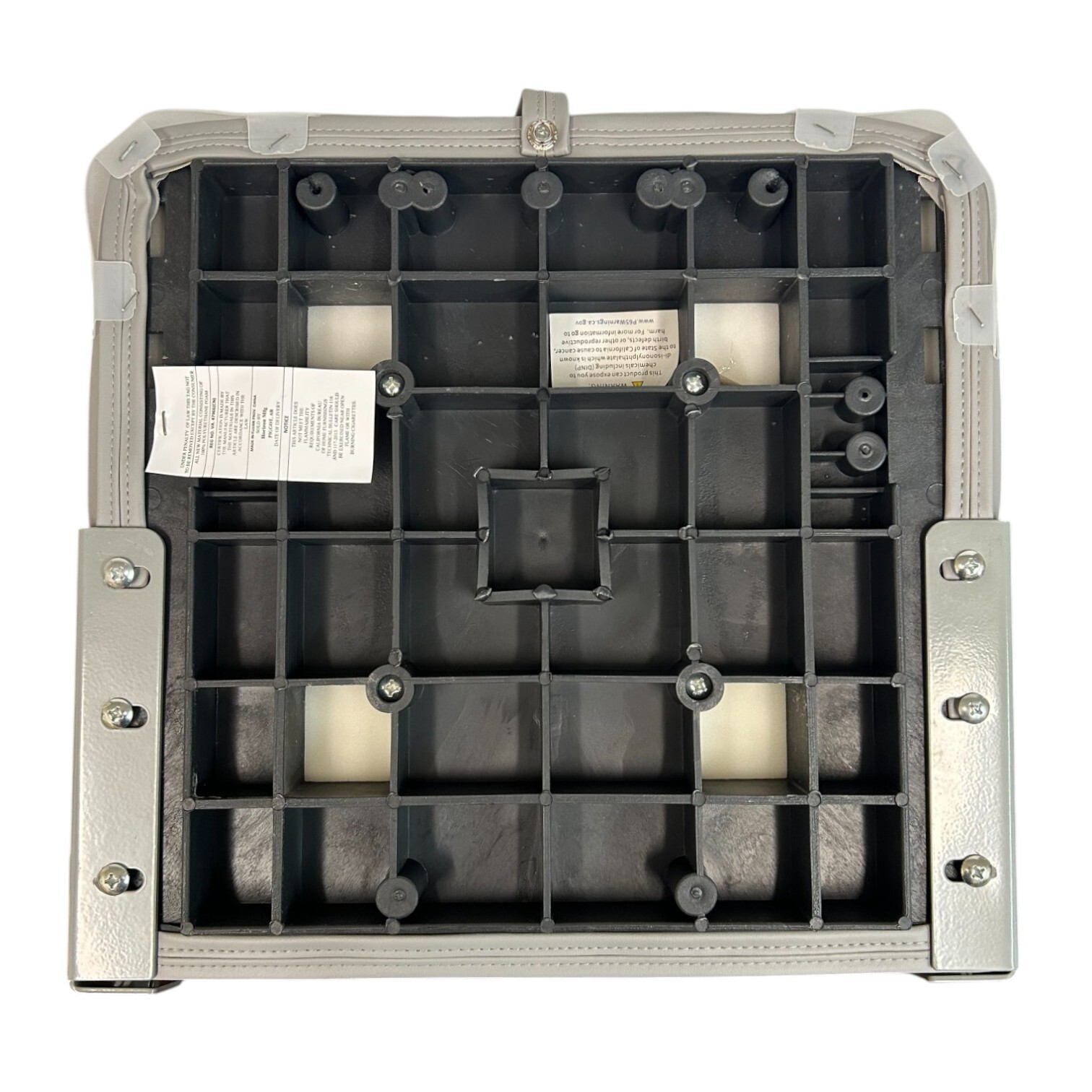 Boat Seat, Mid Back, Fold Down, Tracker Style 1011-ALEC Marble/Red/Charcoal