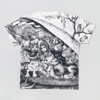 ヒグチユウコ　Tシャツ　BABEL Yuko Higuchi T-shirt Babel White Cotton 100% Boris Zakkaten
