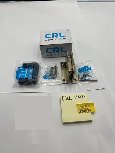 CRL P1N037SB Satin Brass Pinnacle 037 Series Wall Mount 'H' Back Plate Hinge - Picture 3 of 3