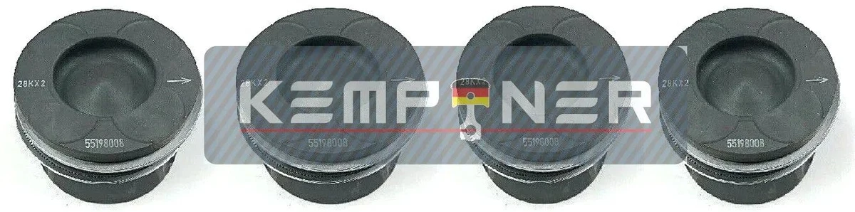 93192661, Original GM, set of 4 pistons complete. 0.4mm oversize 