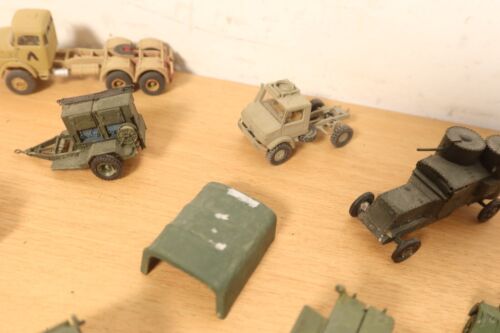 Pacchetto veicoli militari vintage HO 1:87 gru camion carro armato semi trattore Austin - Foto 4 di 20