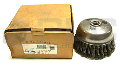 NEW OSBORN 33015 6'' KNOTTED WIRE CUP BRUSH