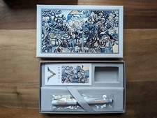 EUC Visconti Van Gogh Fountain Pen M Medium Old Vineyard Peasant Woman Box/Paper