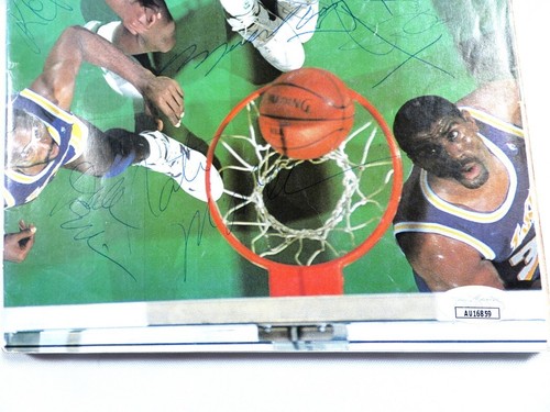 Supersonics Multi Signed Autograph Magazine Ellis Jones McDaniel +5 JSA AU16859 - Picture 3 of 4