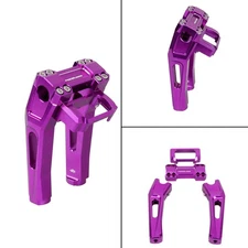 1" Bar 8” Purple Risers Kit for Harley Softail Dyna Road King Low Rider ST FXST
