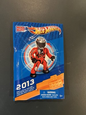 Hot Wheels Mega Bloks 2013 Exclusive Figure 99692 Driver, new in Sealed bag