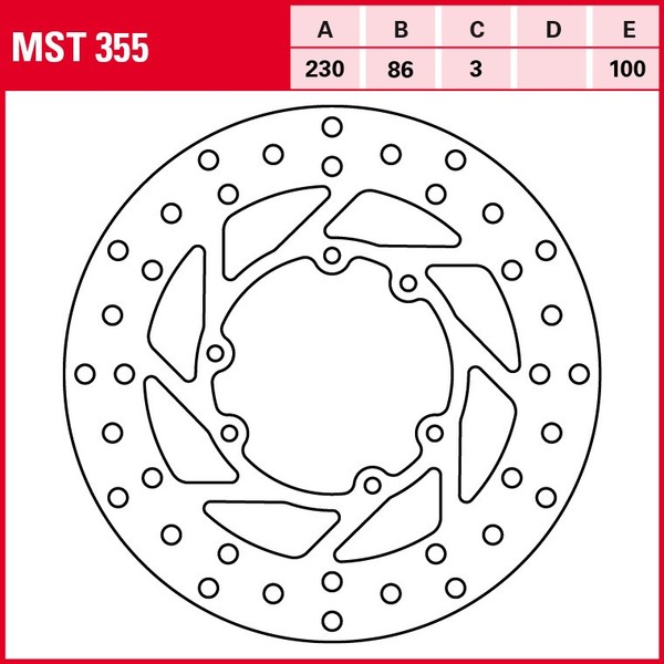 TRW Bremsscheibe MST355 | FüR Yamaha YZ 490 1988 2WH Vorne-image