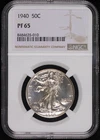 1940 Half Dollars Liberty Walking NGC PF-65 Proof