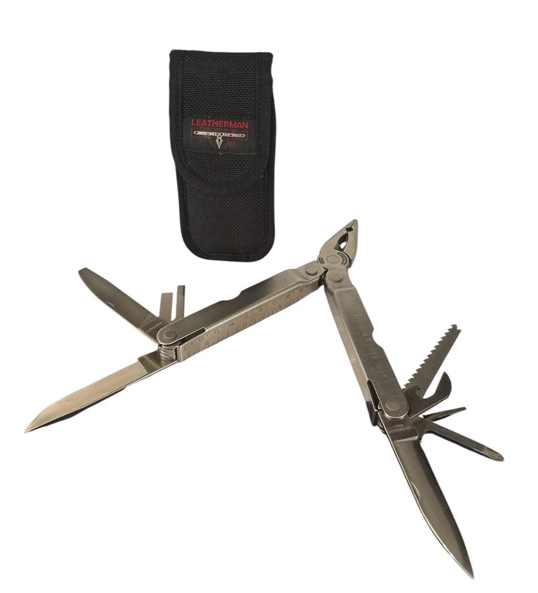 Retired 1999 Leatherman Super Tool Multitool Oct 1999 with Nylon Sheath Exc Cond