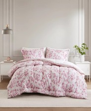 Macy's Amelia Reversible Printed 2-Pc. Comforter Set TWIMN Size Pink Floral