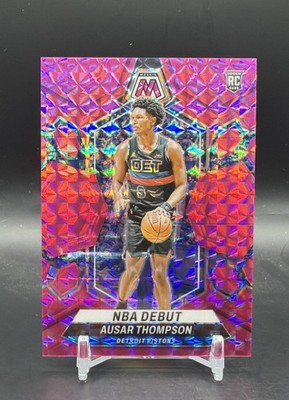 2023-24 Panini Mosaic - NBA Debut Ausar Thompson #262 Pink Mosaic Prizm /149...