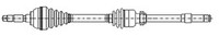 Metelli Antriebswelle Gelenkwelle FüR Renault Captur J5_ 0.9 Tce 90 1.2