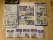 Baby Boy #002  Scrapbooking stickers Large Lot Jolee