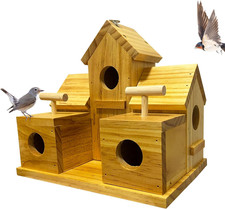 Bird Houses for outside Clearance, Large Bird House for 6 Bird Families Finch Ca