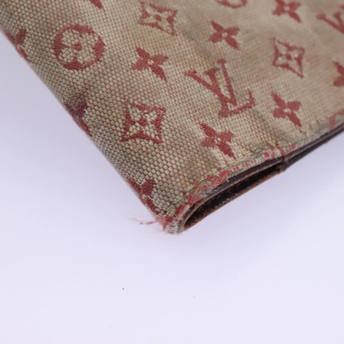 LOUIS VUITTON Monogramma Mini Agenda PM Day Planner Cover Rosso R20912 Autentico 113615 - Foto 7 di 22
