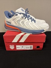 K-Swiss Ultrashot 4 Men's Tennis Shoes 12 M LUCENT WHITE/INFINITY/SCARLET IBIS