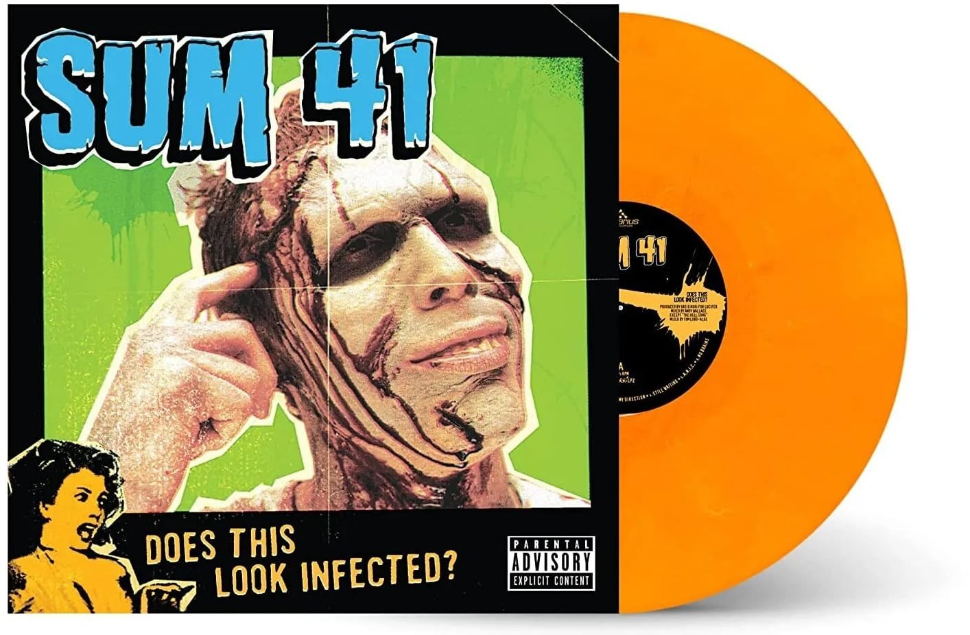 Sum 41 Does This Look Infected Gold Swirl (Vinyl LP)