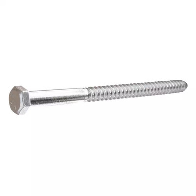 3/8 In. X 6 In. Hex Zinc Plated Lag Screw (25-Pack)