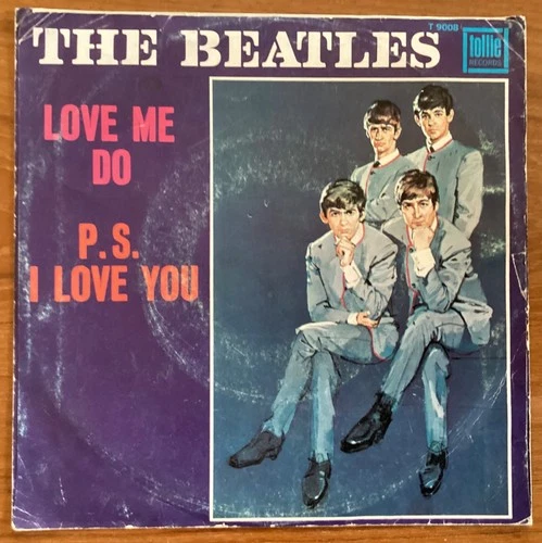 The Beatles Love Me Do/PS I Love Tollie single 9008 45 rpm 7” picture sleeve PS