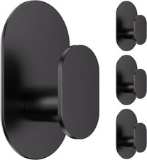 Adhesive Towel Hooks - 4 Pack 26LB Extra Strong Heavy Duty Wall Hooks for