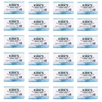 Kirk's Original Coco Castile Bar Soap Original Fresh Scent 4 Ounces Pack of 24