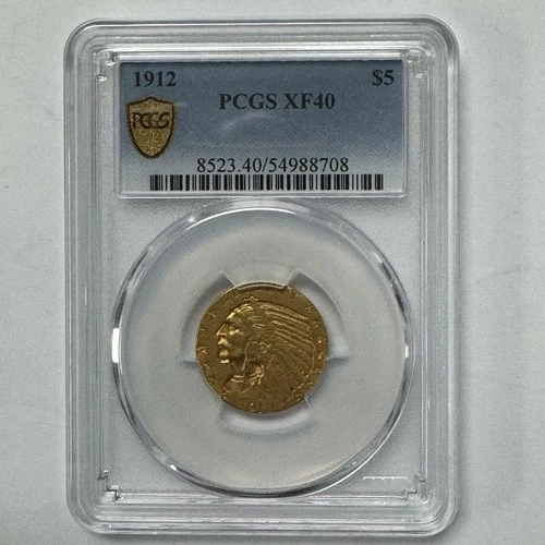 1912 Indian Half Eagle — photo from the most recent tracked eBay sale