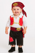 Pirate 4-Piece Toddler Costume Outfit