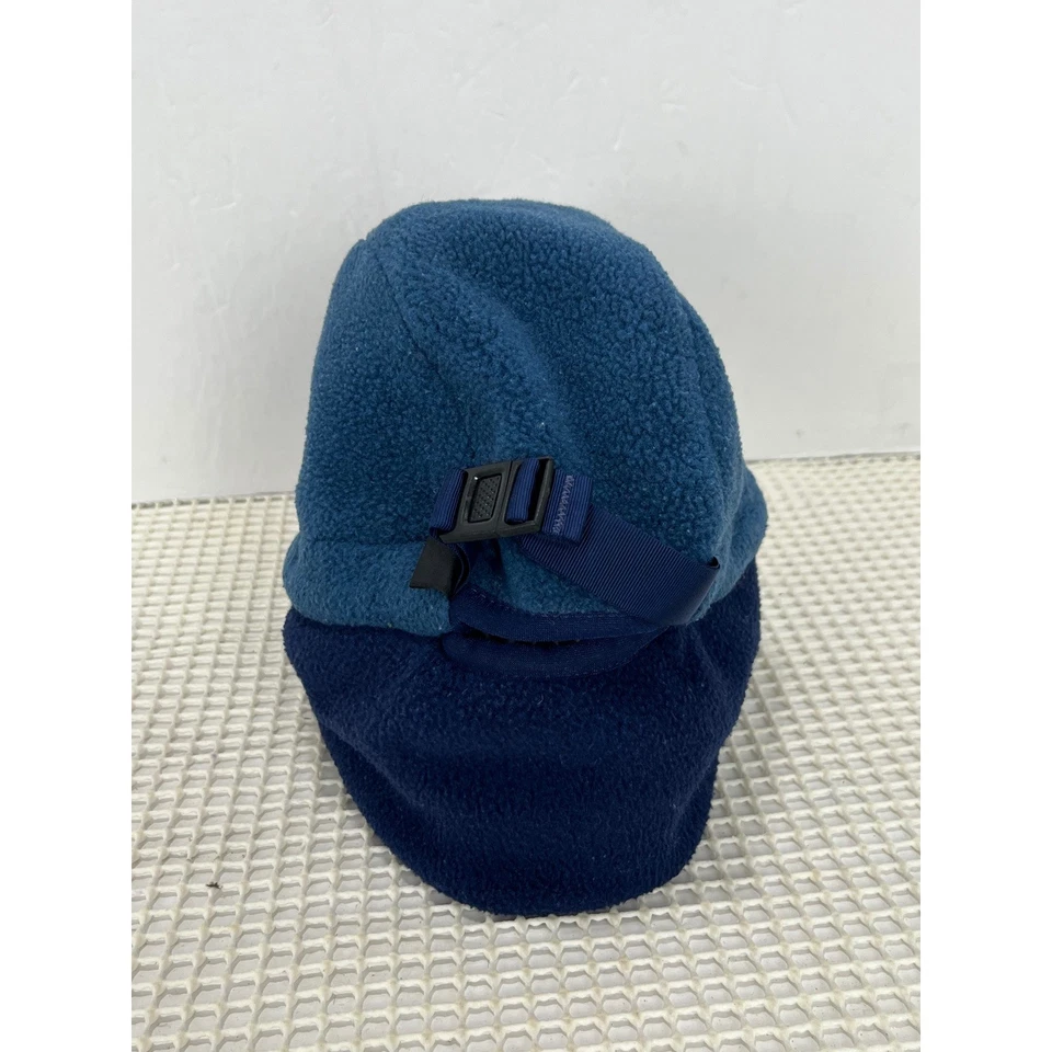 De colección EE. UU. Patagonia Polar Pato Bill Gorra Sombrero Azul Talla Mediana Orejeras Foto 3 de 4